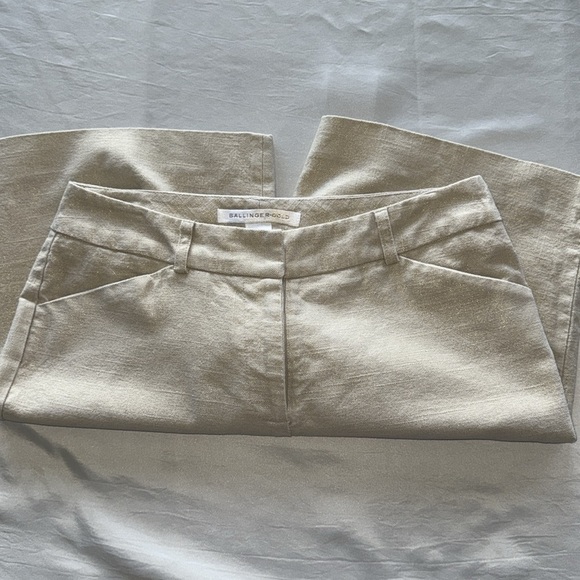 Ballinger Gold Cream with Metallic Thread Bermuda Shorts 9”Inseam Retro Chic - Picture 6 of 9